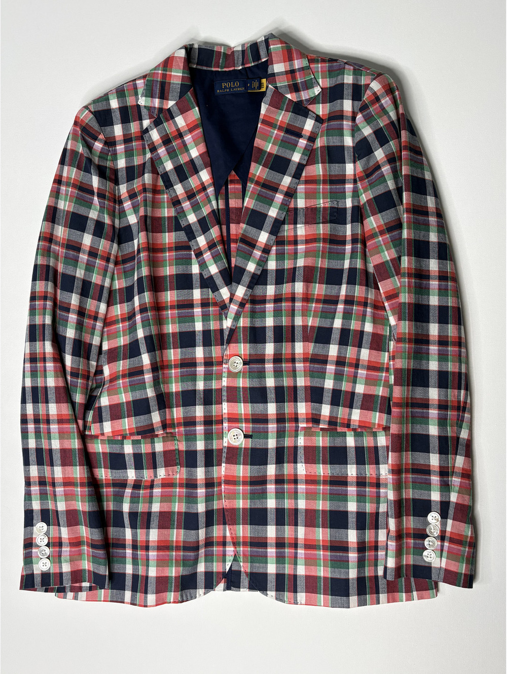 Vintage Polo Ralph Lauren Plaid Blazer & Shorts Suit Set - Picture 2 of 13